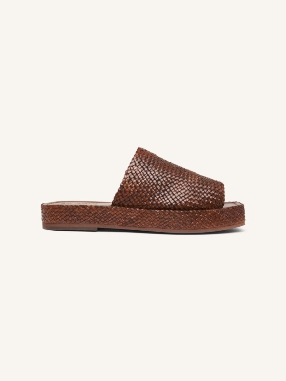 St. Agni Marie Braided Leather Slide Sandals EU 41 Minimalist Flat Shoes
